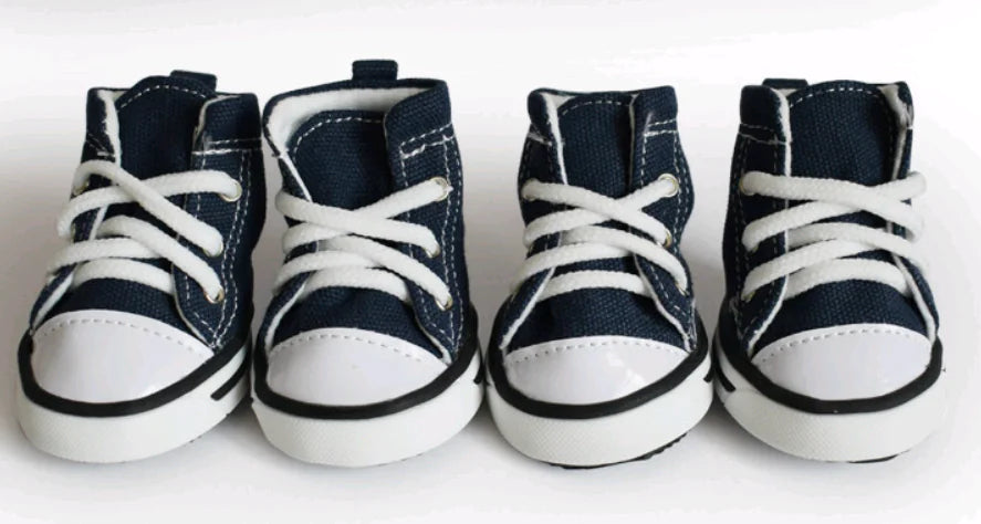Pet Denim Canvas Shoes – Waterproof, Non-Slip & Stylish Protection for Paws