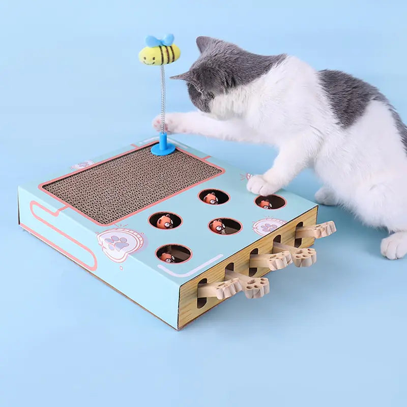 Interactive Cat Teaser Toy – Engaging Feather Wand for Play & Bonding (Durable & Safe Design)