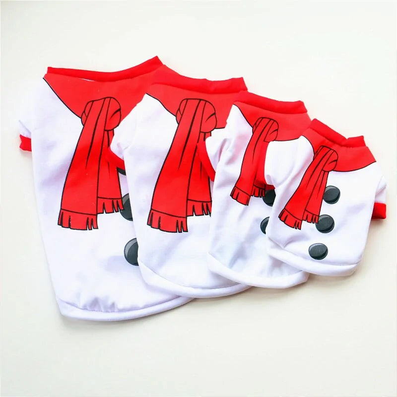 Puppy Dog Holiday Costume – Festive Red Vest with White Fur Trim for Small to Medium Dogs