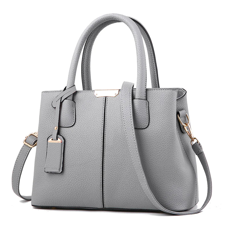 Ladies' PU Leather Handbag with Litchi Pattern – Chic Functionality for Everyday Elegance