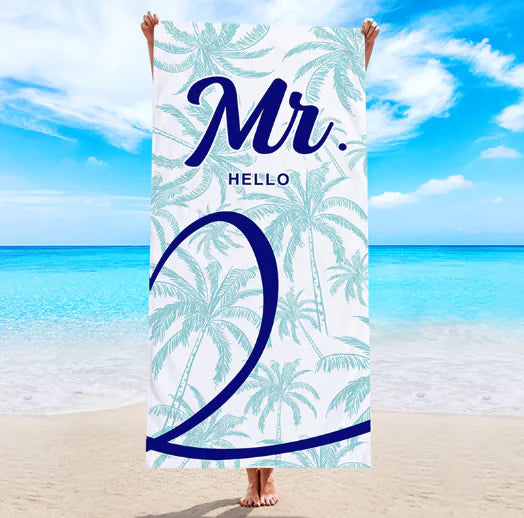 Coco Lovers Microfiber Printed Beach Towel – Tropical Style Meets Summer Comfort
