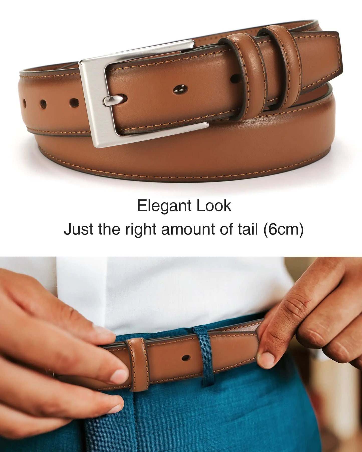 CHAOREN Men's Leather Belt – The Perfect Blend of Style and Functionality
