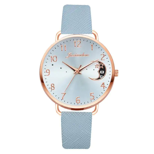 Unveil Timeless Elegance with the Moon Bracelet & Watch Set