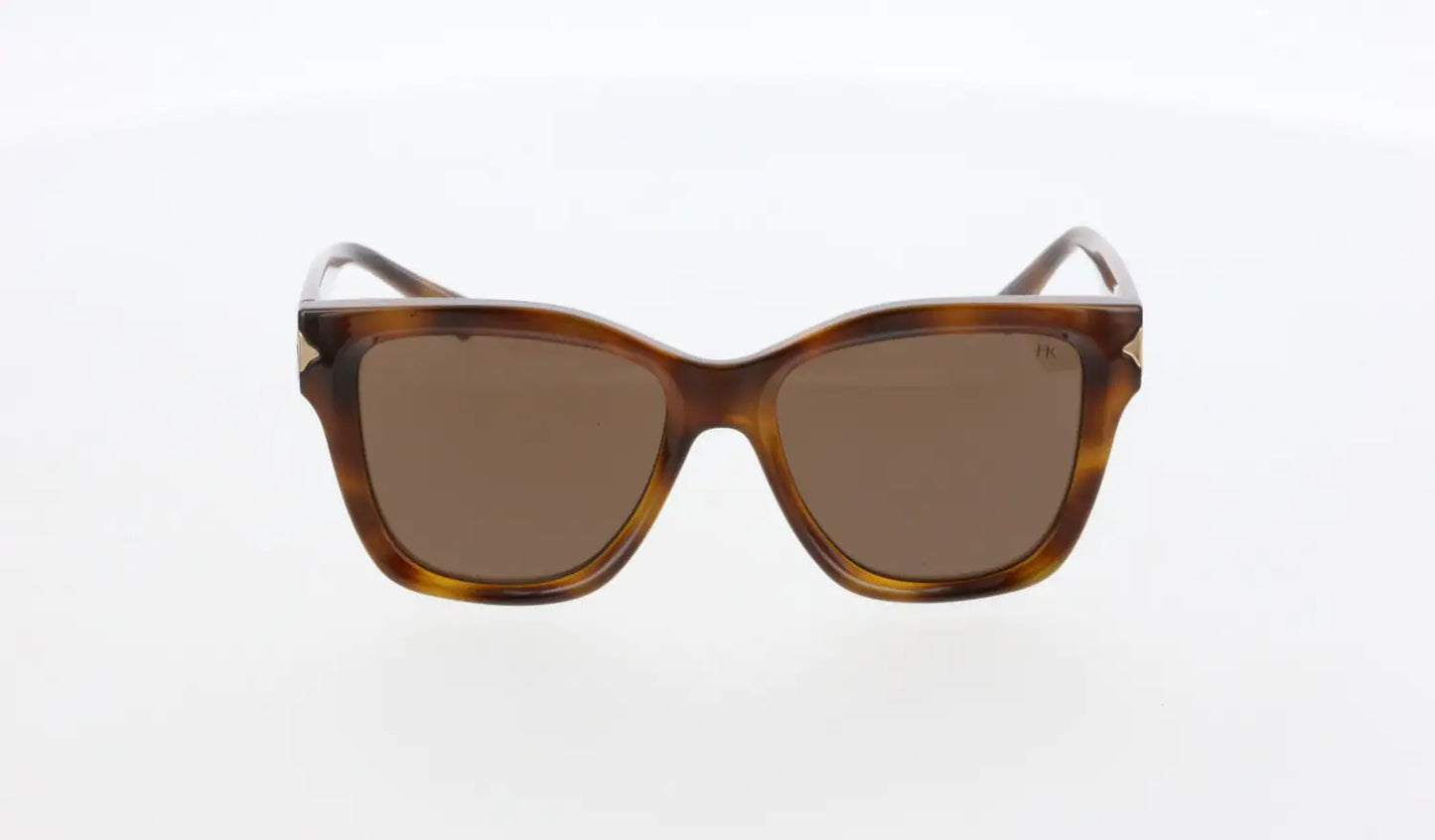 Hawk Women's Sunglasses – Geometric Bone Frame with Brown Lenses (Model HW2081)