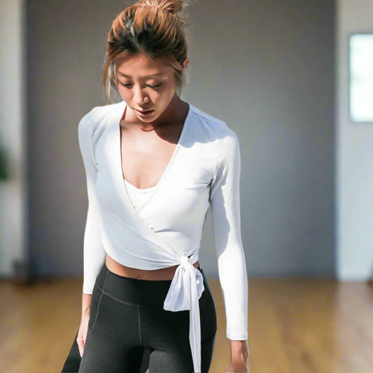 Self-Tie Yoga Top – Breathable, Moisture-Wicking Activewear Tank for Women
