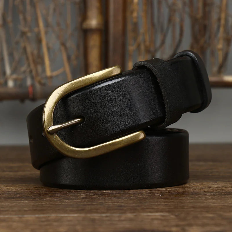Retro Copper Buckle Men's Belt – Vintage Charm Meets Modern Style