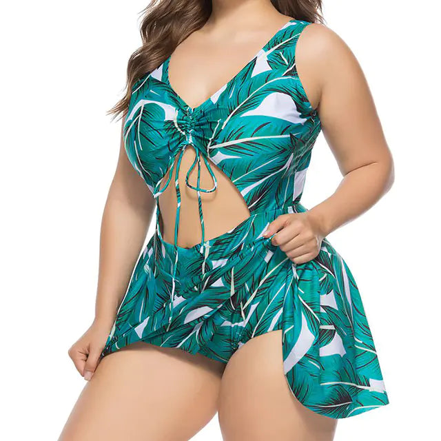 One-Piece Swimsuit – Flattering Plus-Size Swimwear in Bold Summer Colors (Sizes XL–5XL)