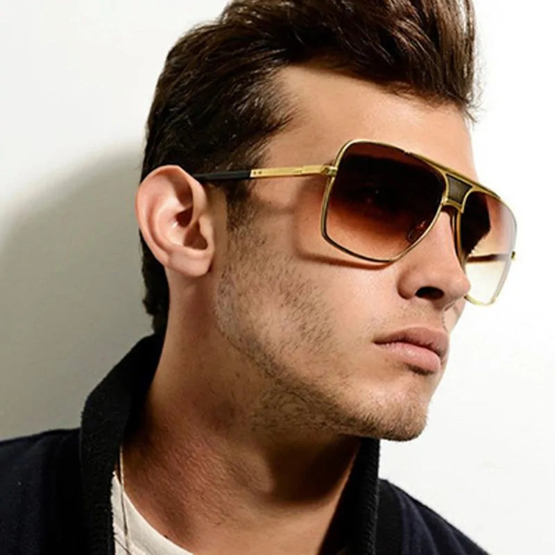 Step Up Your Style Game with Classic Oversized Men’s Sunglasses