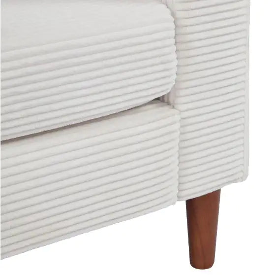 Beige Linen Sofa – Timeless Comfort in a Compact Modern Design