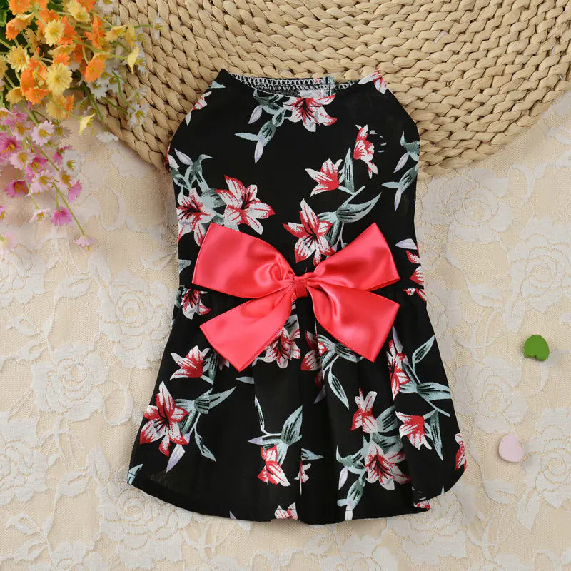 Princess Dress for Dogs – Elegant Summer Style in Vibrant Colors (XS to XL)