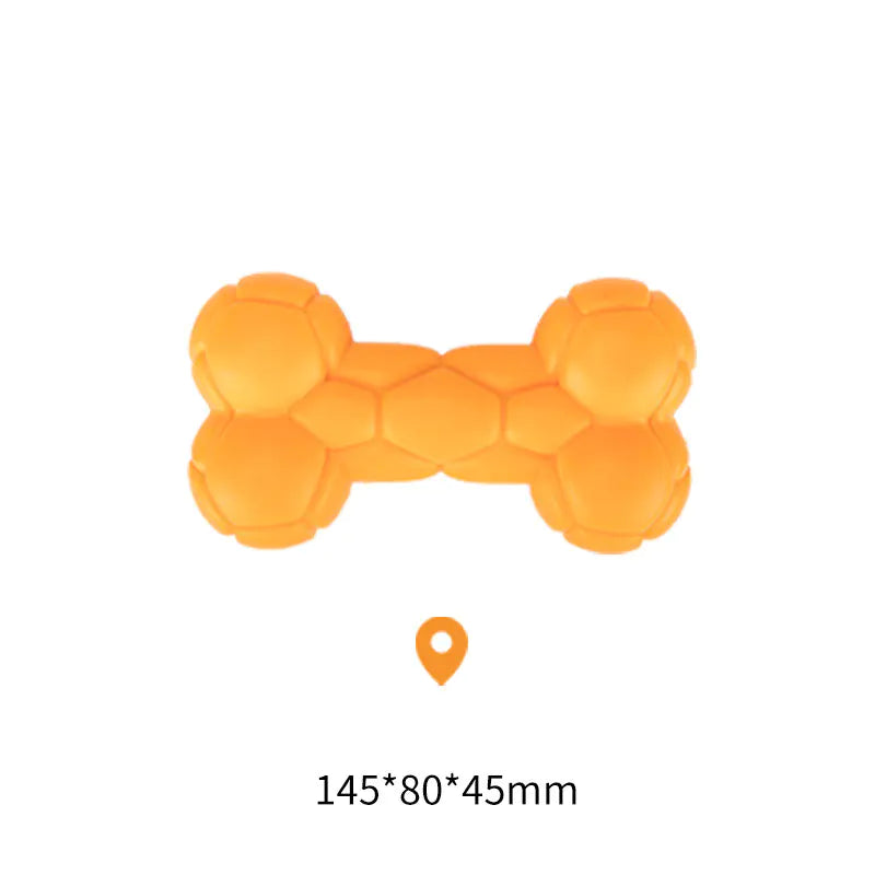 Floating Sound Bone Dog Toy – Durable TPE Chew Toy for Water Play & Training