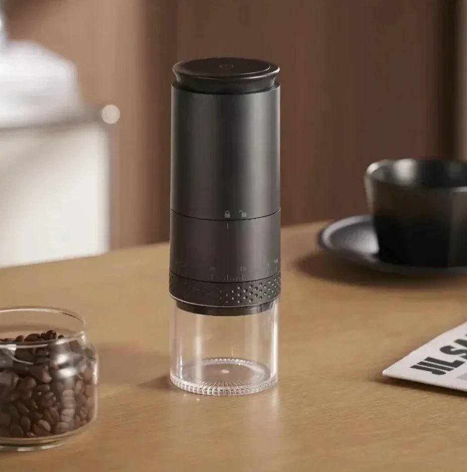 Portable Electric Coffee Grinder – Rechargeable Cordless Coffee Bean Grinder with Adjustable Settings & Digital Display