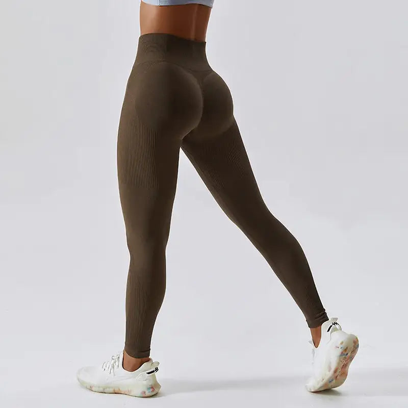 Seamless High Waist Yoga Pants – Women’s Sculpting Workout Leggings | Flexible, Breathable, Butt-Lifting Activewear (S–XL)