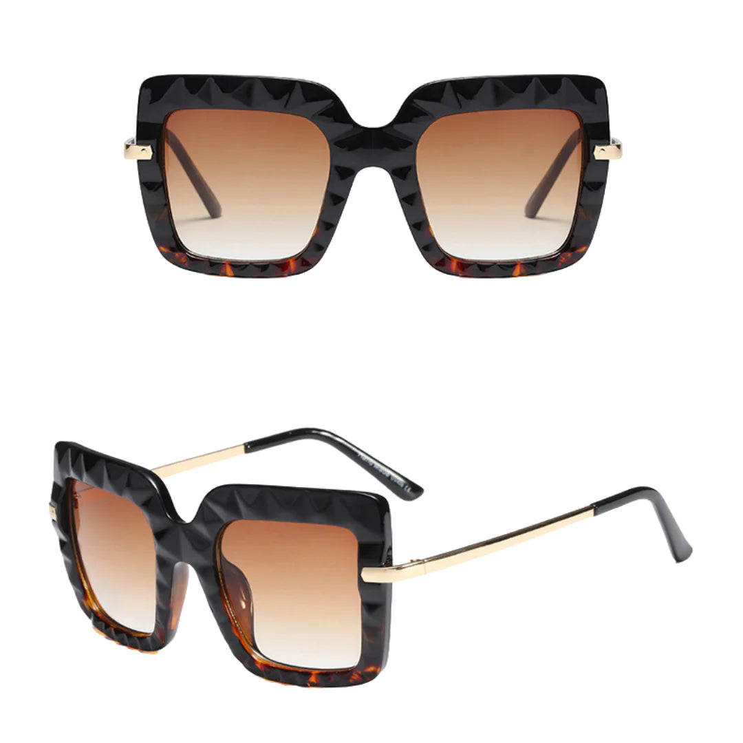 Confident Sunglasses – Sleek Acetate Shades with UV Protection for Bold Everyday Style