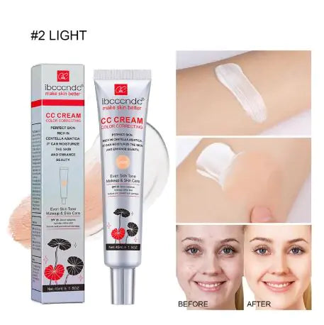Centella Asiatica CC Cream Concealer – Hydrating Color Correcting Cream for Flawless, Natural Coverage (45ml, 2 Shades)