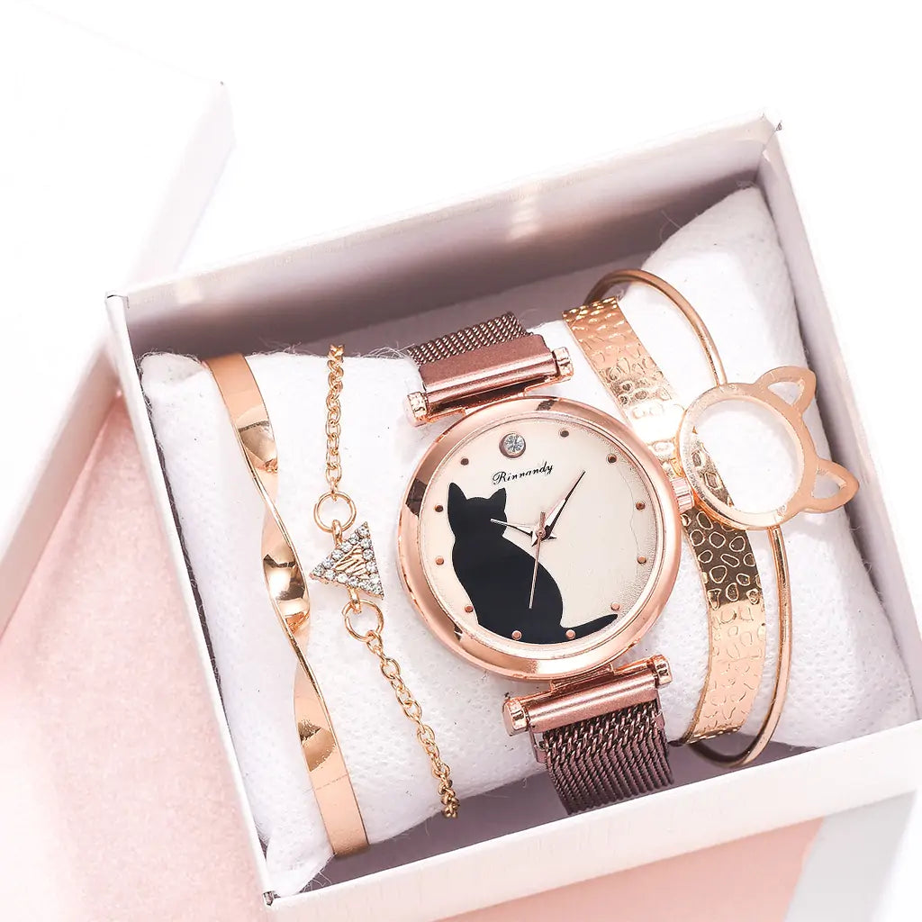 Rinnady Quartz Watch Set for Women: Style Meets Versatility