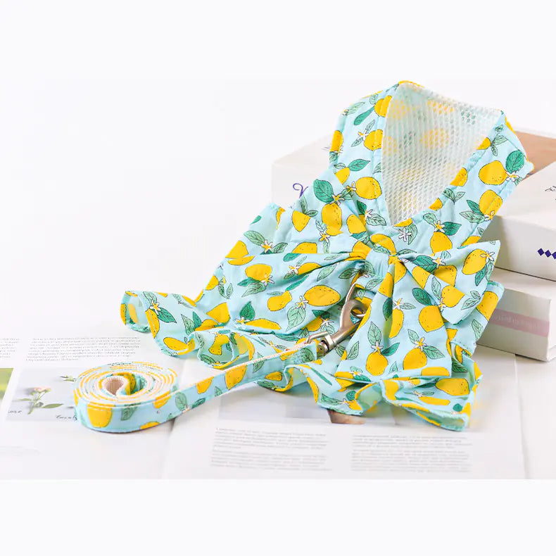 Dog Thin Princess Dress – Lightweight Summer Dog Dress with Traction Rope Design (XS to L Sizes, 3–12 lbs)