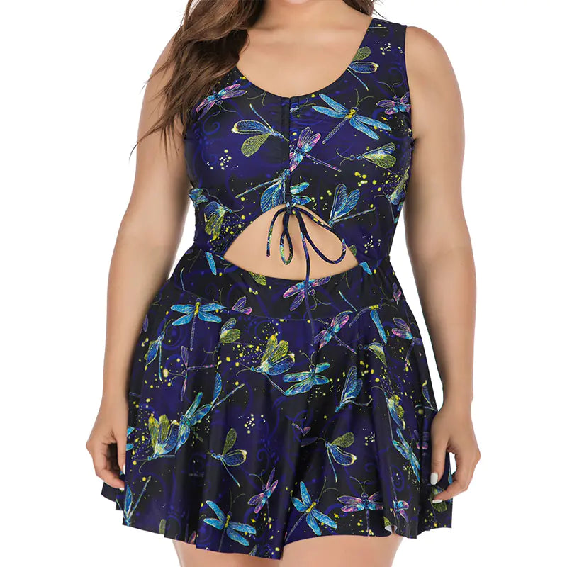 One-Piece Swimsuit – Flattering Plus-Size Swimwear in Bold Summer Colors (Sizes XL–5XL)