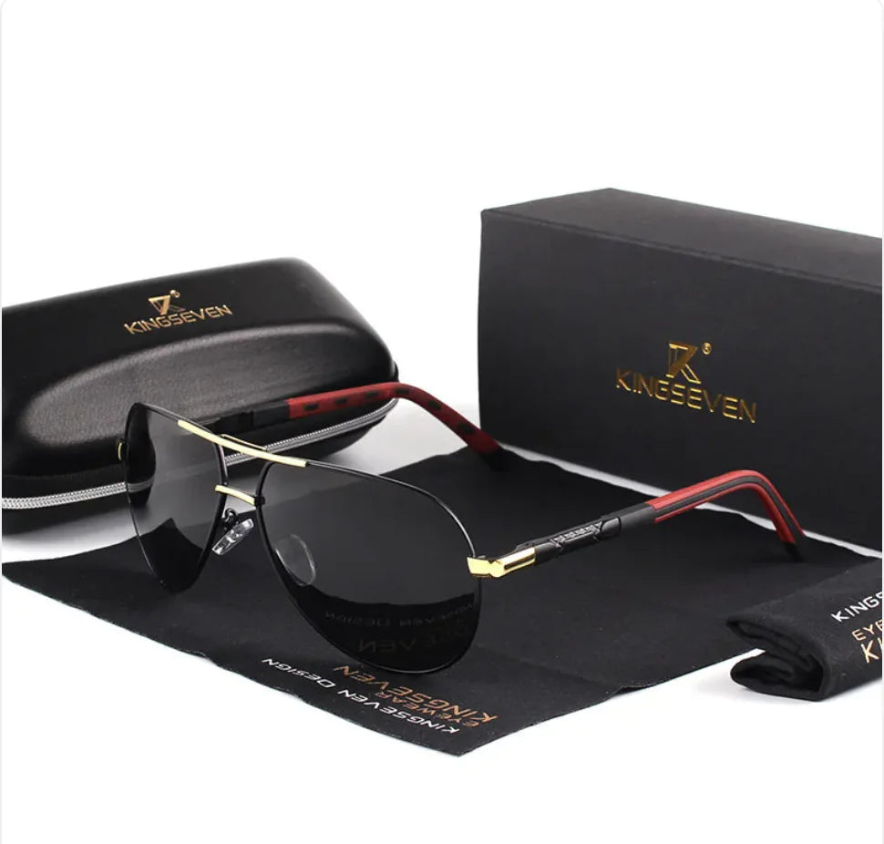 Polarized Sunglasses – Silicone & Aluminum Alloy Frame with UV400 Protection (150mm Width)