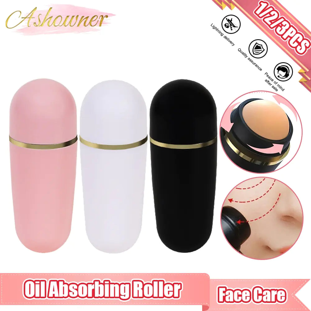 Volcanic Face Oil Absorption Roller – Natural Matte Finish, Anytime, Anywhere