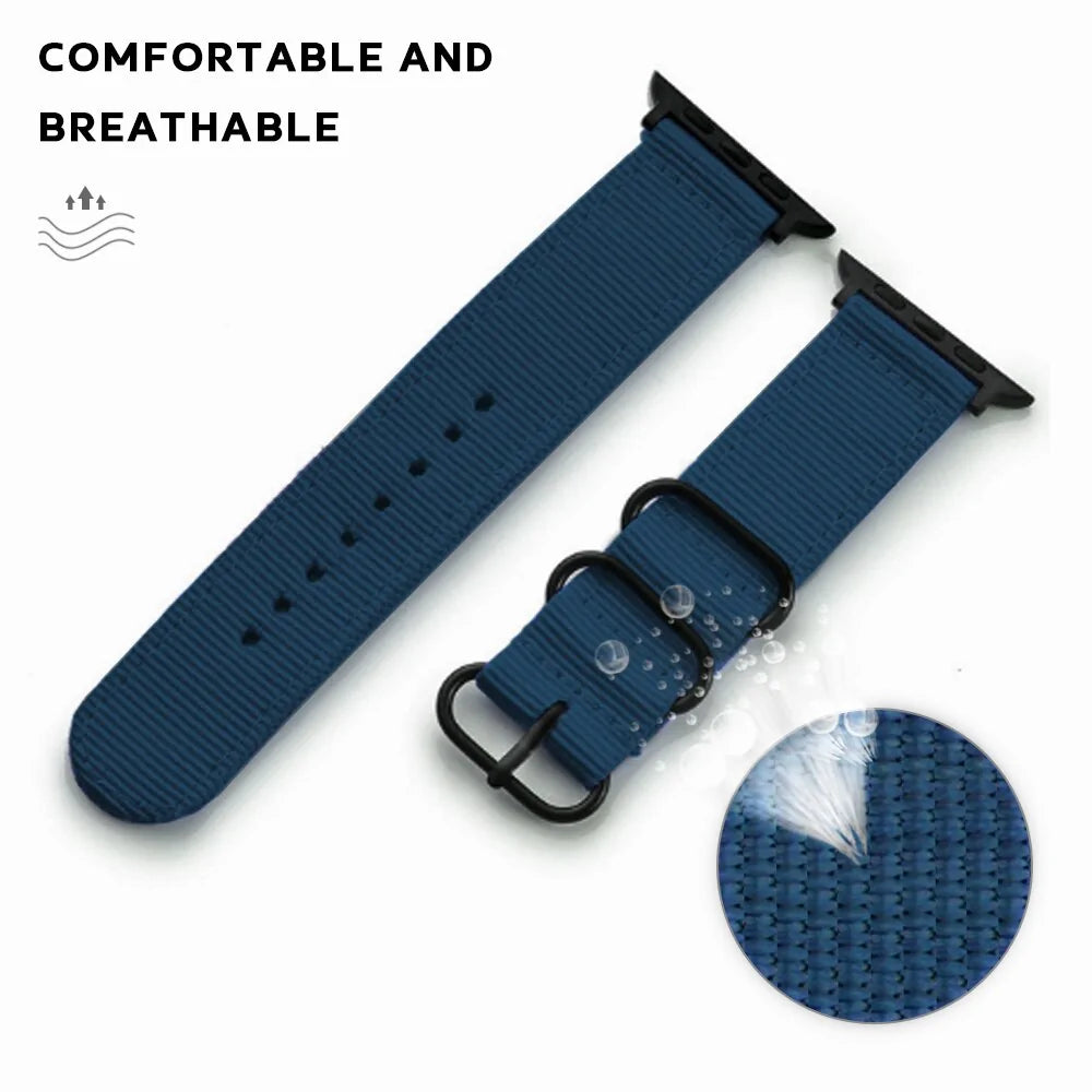 Enhance Your Apple Watch with Our Premium Nylon and Leather Watchband
