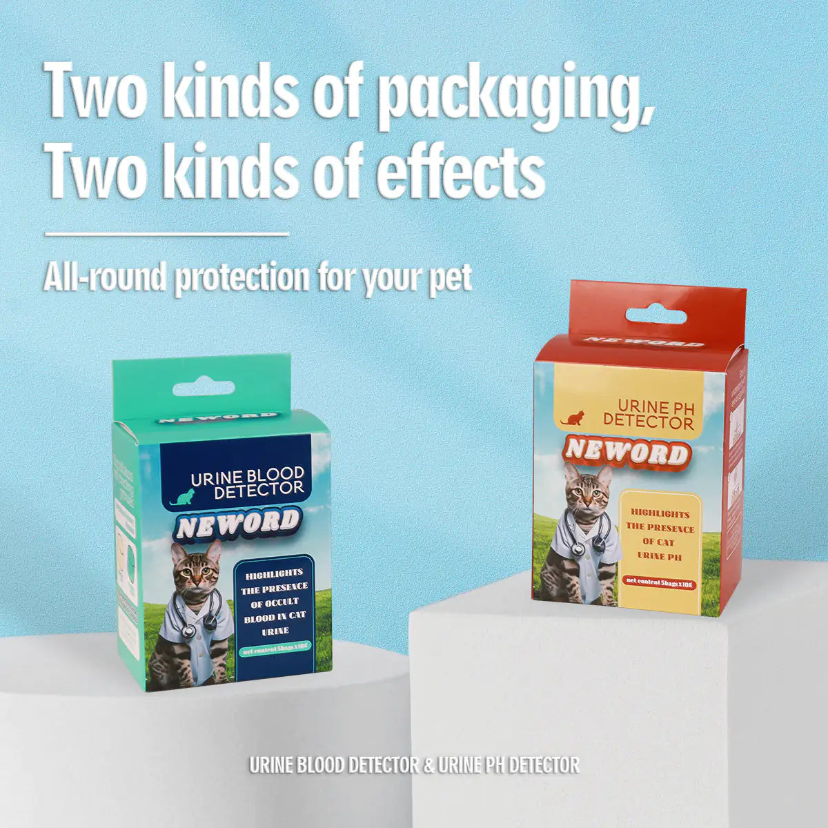 Cat Urine, Blood & pH Detector – 3-Second Self-Checking Granules