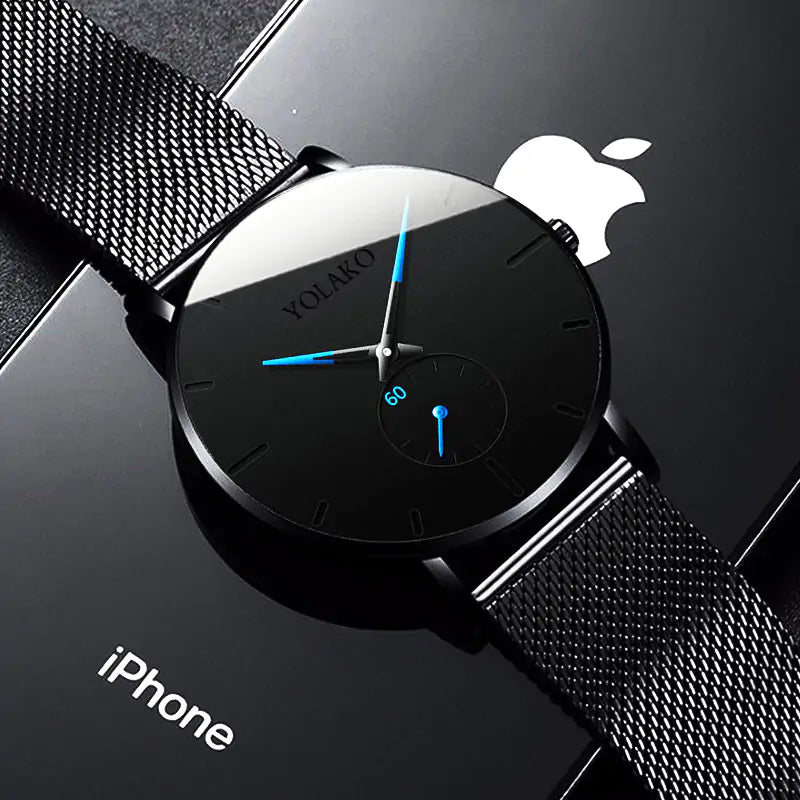 Leather Band or Stainless Mesh Watch: Sleek Sophistication for the Modern Man