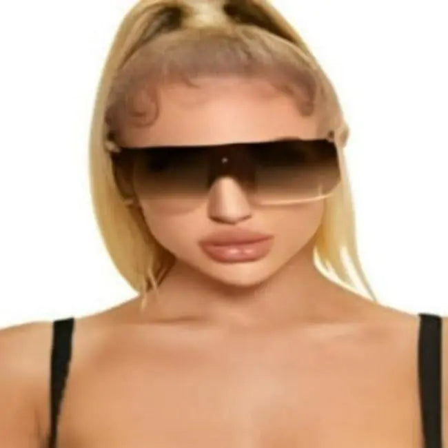 Lux Flat Top Sunglasses – Boho Square Design in Gold with Brown Lenses - ONLY 5 LEFT!