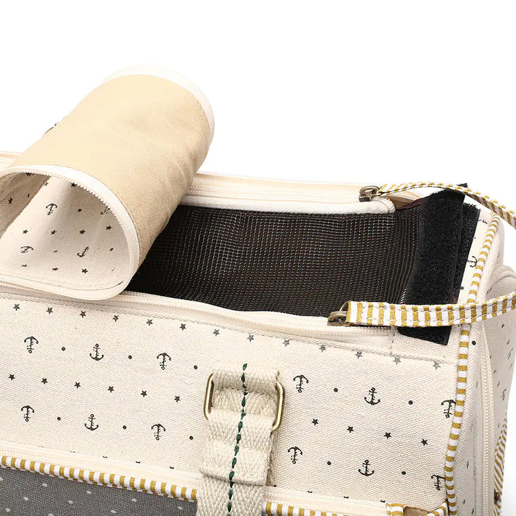 Canvas Pet Carrier Bag – Durable, Stylish Travel Space for Small to Medium Pets