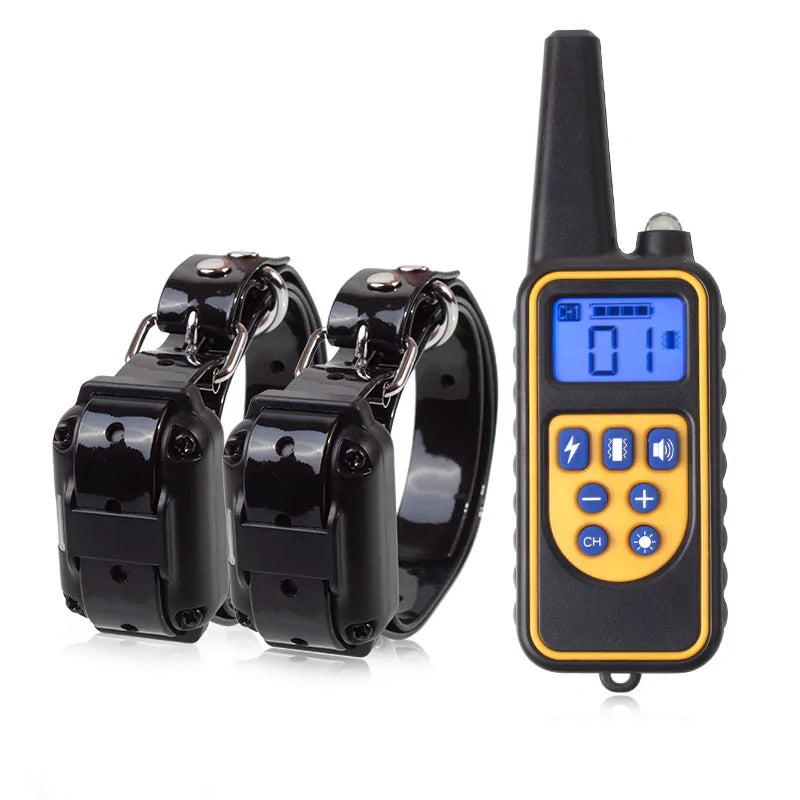 Electric Dog Training Collar – Waterproof, Long-Range, and Fully Adjustable for Effective Obedience Training