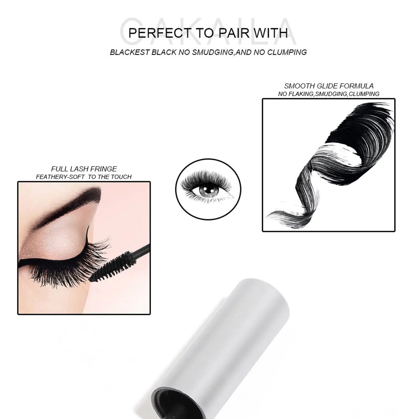 Instant Lengthening Waterproof Fiber Mascara – Smudge-Free Volume with Precision Brush