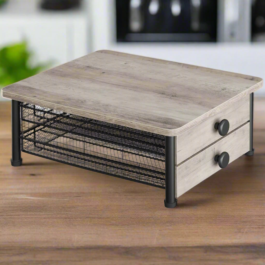 Coffee Pod Drawer Holder – 70 Capacity 2-Tier Coffee Capsule Storage Organizer for K-Cup, Greige