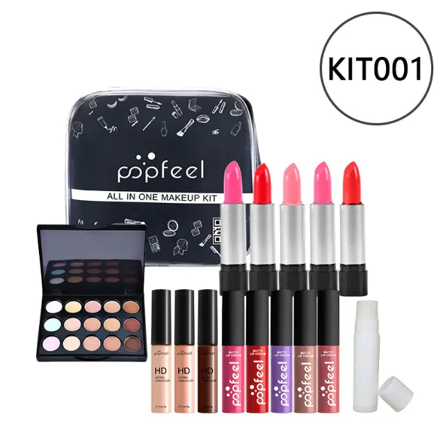 Beginner’s Complete Makeup Set – All-in-One Kit with Concealer, Eyeliner & Eyebrow Pencil (Multi-Shade Options)