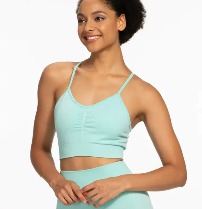 Women’s Sports Fitness Buttocks Lifting Yoga Set (High-Waisted Leggings & Supportive Bra)