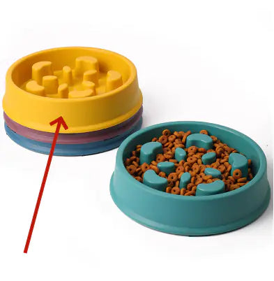 Slow Feeder Dog Bowl – Anti-Gulping for Improved Digestion and Mealtime Control