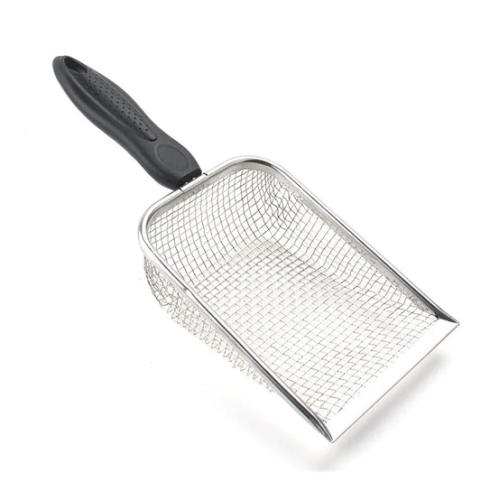 Heavy-Duty Stainless Steel Cat Litter Scoop