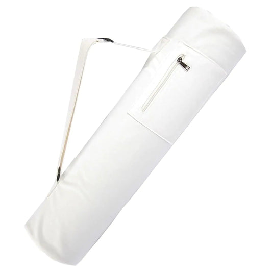 Cotton Yoga Mat Bag with Pockets & Adjustable Strap