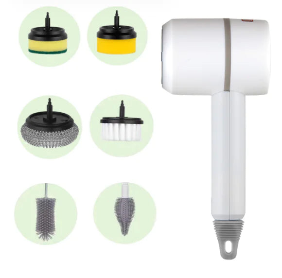 Multifunctional Electric Cleaning Brush – Rechargeable Scrubber with Multiple Brush Heads (Cordless & Powerful)