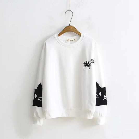 Japanese-Style Cat Paw Hoodie – Kawaii Comfort with a Whimsical Touch