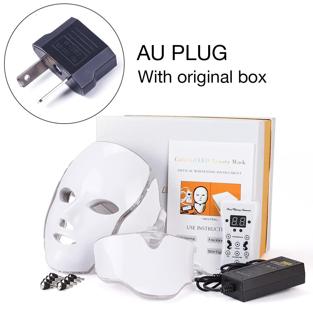 Therapy Face Mask - acne, skin firming, wrinkles, scars WITH Neck Connector