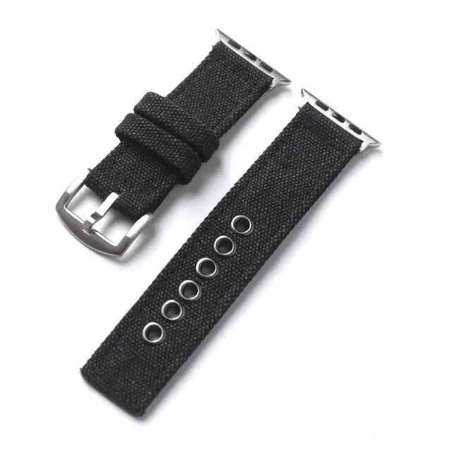 Double-Layer Canvas Ultra Watch Strap for Apple Watch 8/7 – Rugged Durability Meets Style