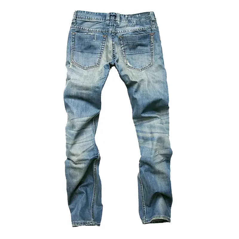 Classic Straight-Leg Cotton Jeans: Timeless Style for Everyday Wear
