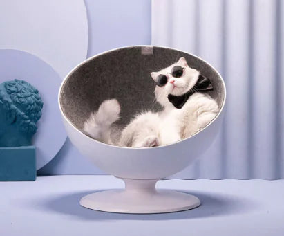 Swivel Pet Chair – Modern Elevated Seat for Pampered Companions
