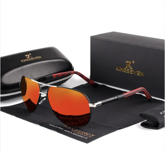 Polarized Sunglasses – Silicone & Aluminum Alloy Frame with UV400 Protection (150mm Width)