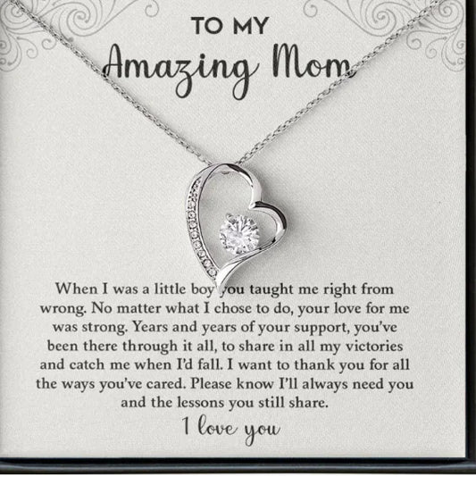 Heart Zircon Necklace Light Luxury