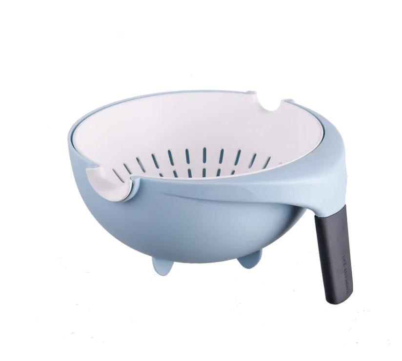 Double-Layer Flip Multifunctional Drain Basket – Space-Saving Kitchen Organizer for Washing & Draining