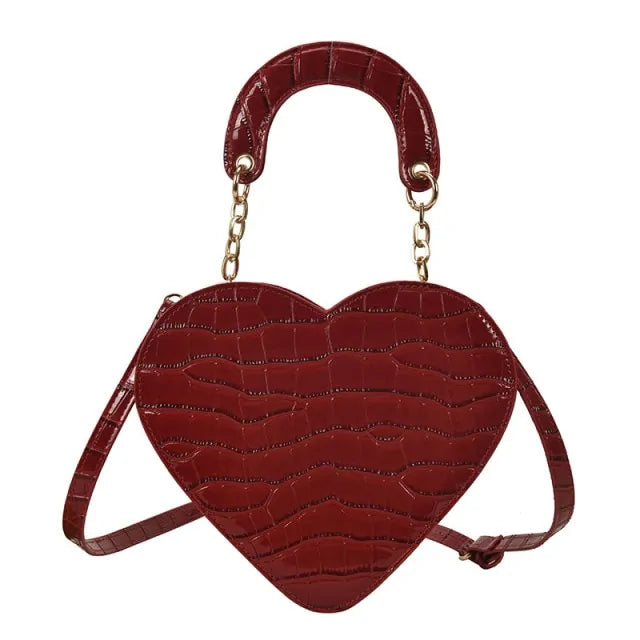 Heart Shaped Design Purse – Whimsical Compact Handbag with Playful Charm