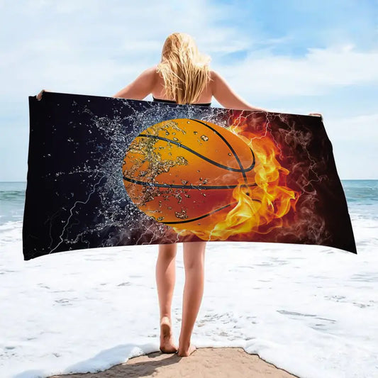 Printed Microfiber Beach Towel – Quick-Drying, Lightweight, and Fun for Summer Adventures