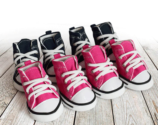 Pet Denim Canvas Shoes – Waterproof, Non-Slip & Stylish Protection for Paws