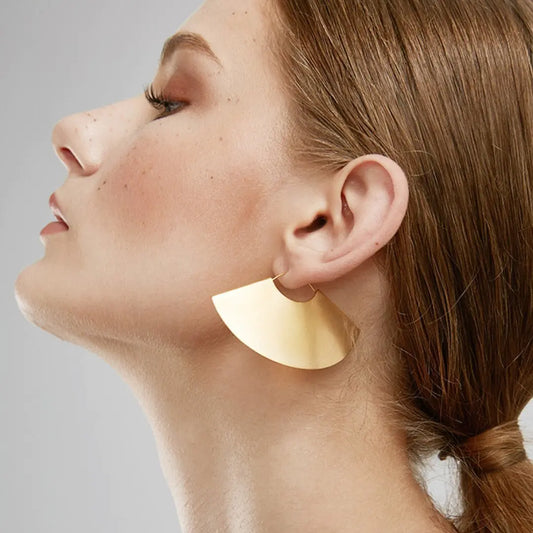 Andrea Earrings – Geometric Statement Earrings in Gold or Silver (ONLY 1 SILVER LEFT!)